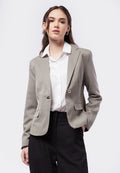 Basic Long Sleeve Tailored Blazer