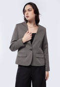 Non Lapel Tailored Blazer