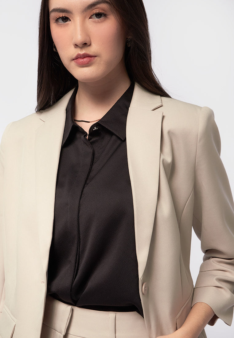 Regular Fit Long Sleeve Blazer