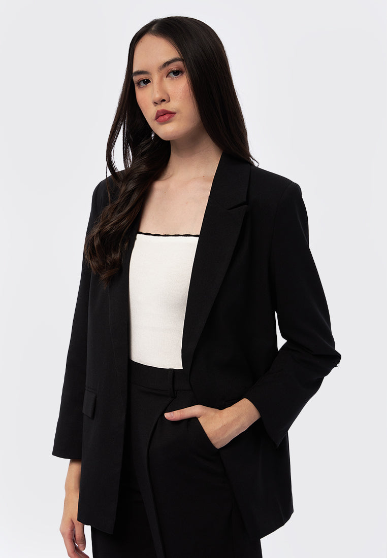Rolled Up Sleeves Loose Blazer