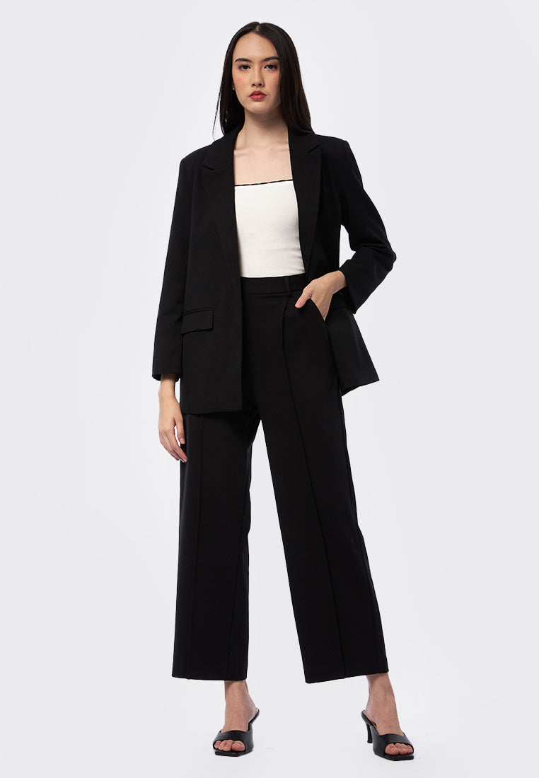 Rolled Up Sleeves Loose Blazer