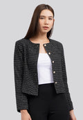 Long Sleeve Tweed Blazer