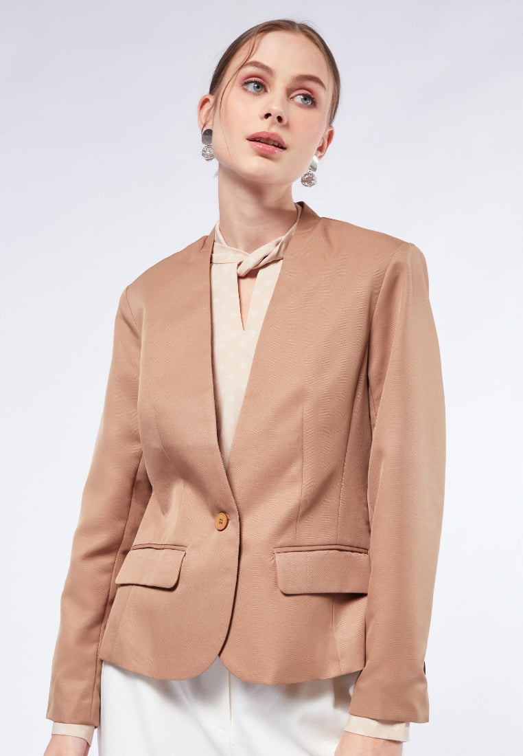 Single Breasted Fitted Blazer