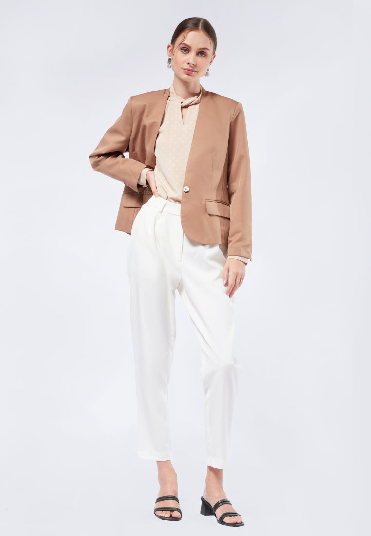 Single Breasted Fitted Blazer