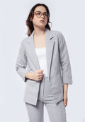 Striped Blazer with Lapel