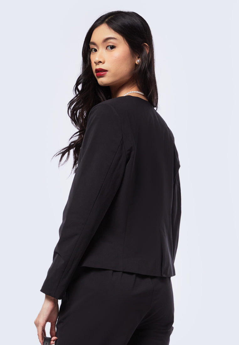 Long Sleeve Fitted Blazer