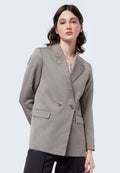 Double Breasted Long Sleeve Blazer