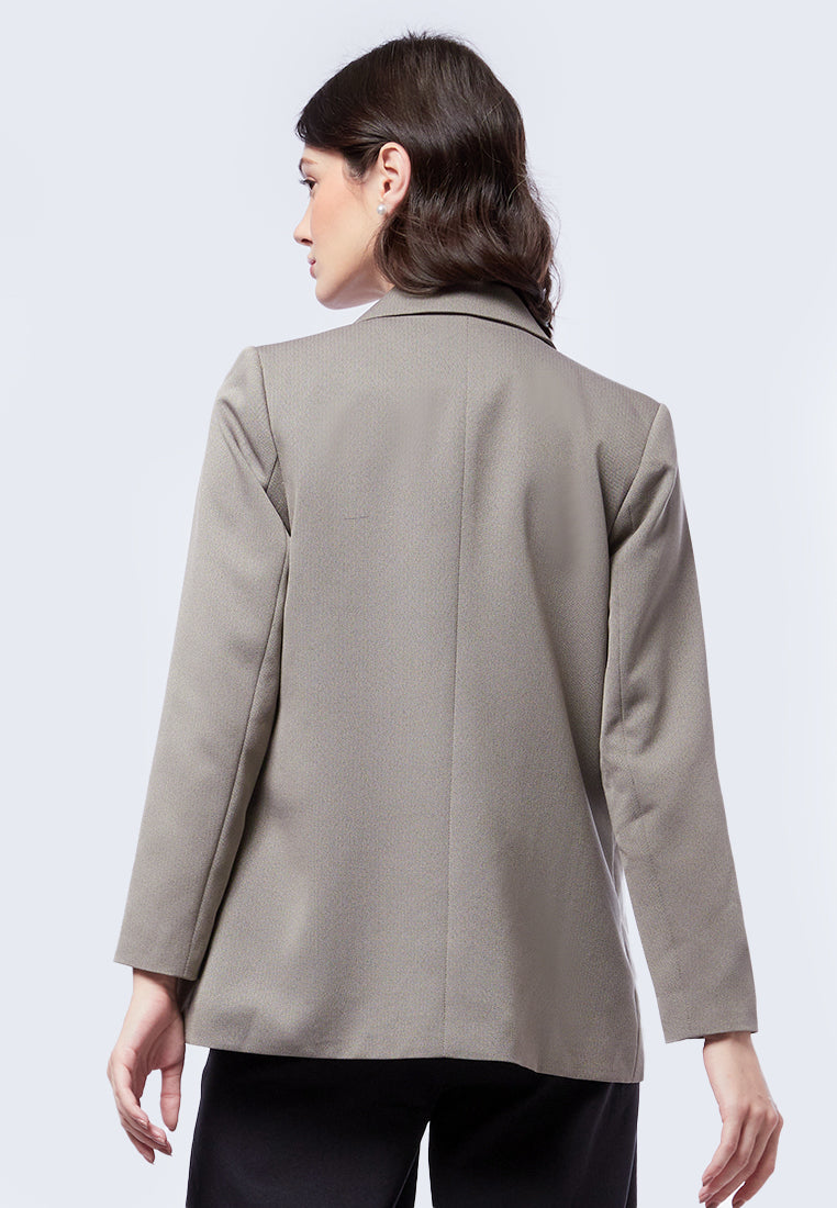 Double Breasted Long Sleeve Blazer