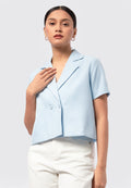Double Breasted Crop Blazer