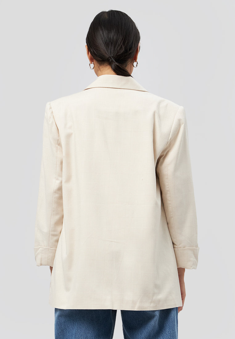Regular Fit Checked Blazer