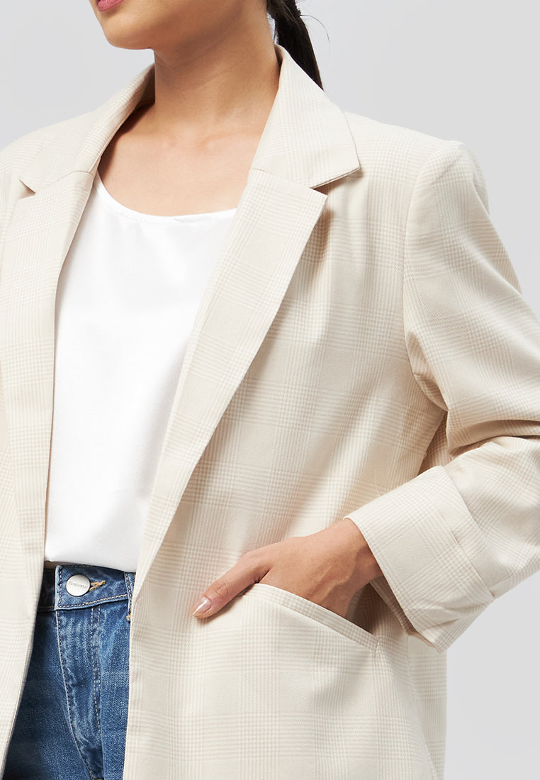 Regular Fit Checked Blazer