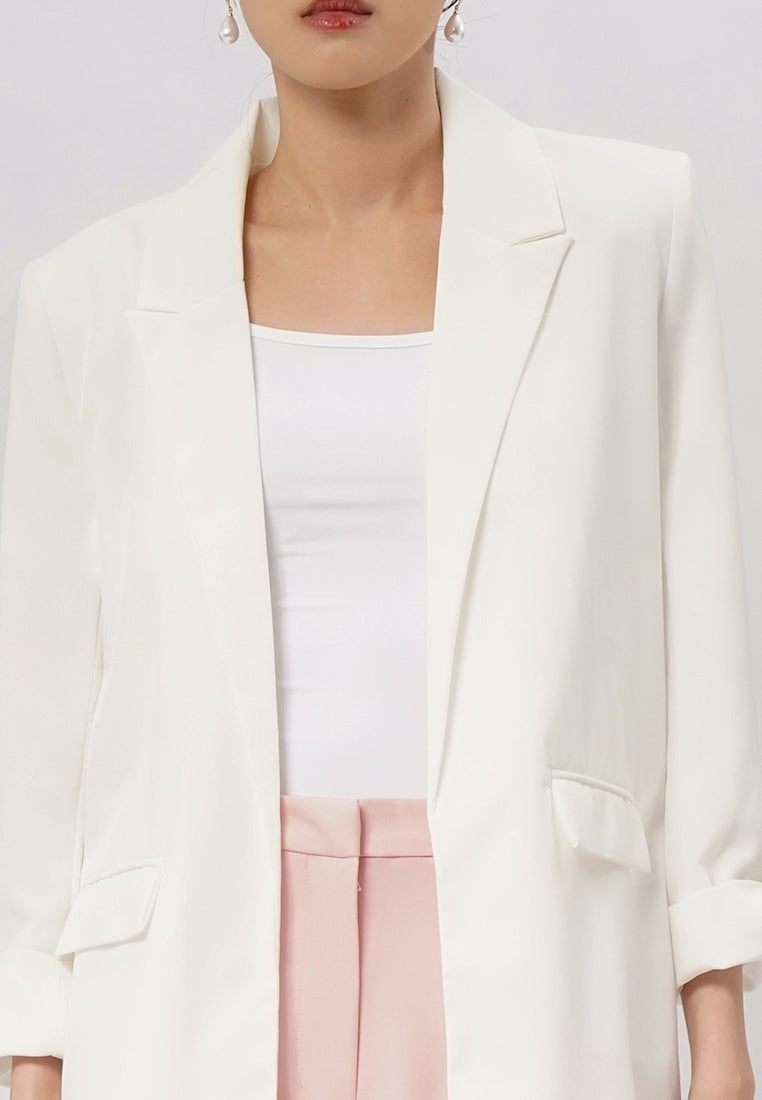 Rolled up Sleeve Blazer