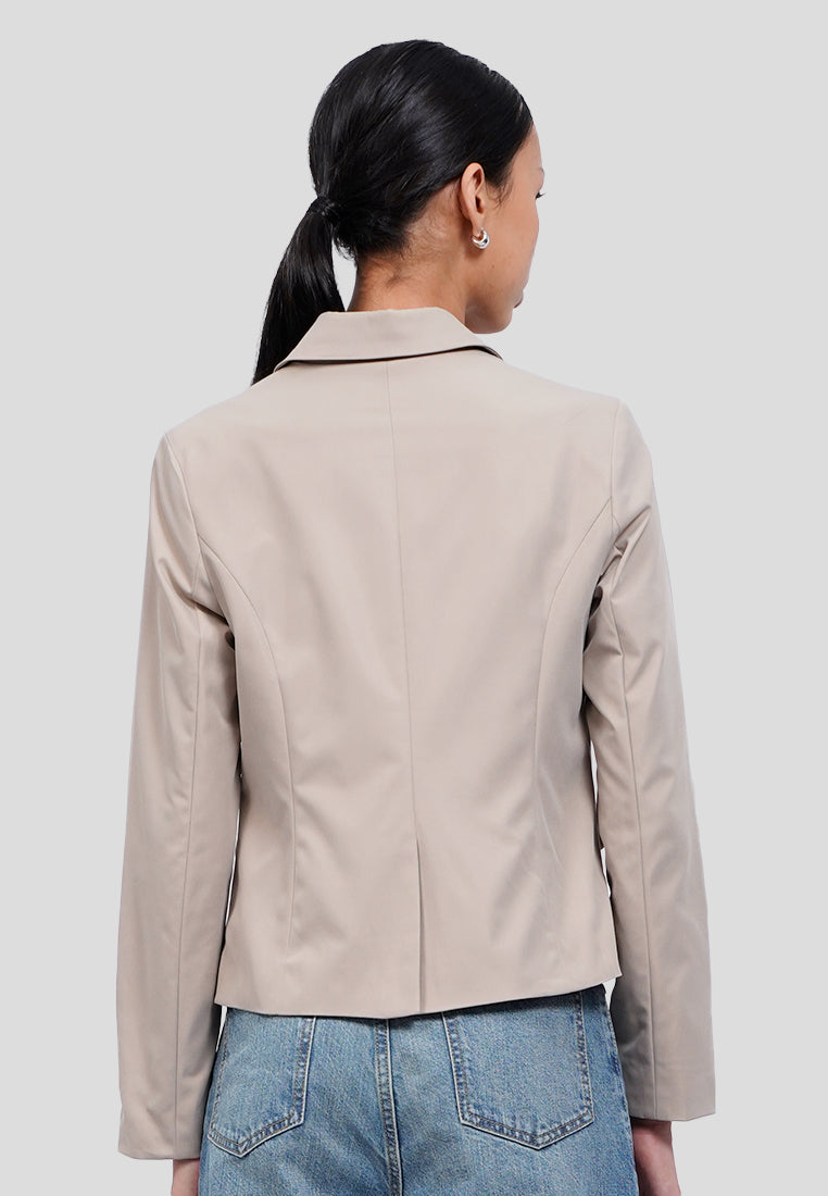 Regular Stretch Long Sleeve Blazer
