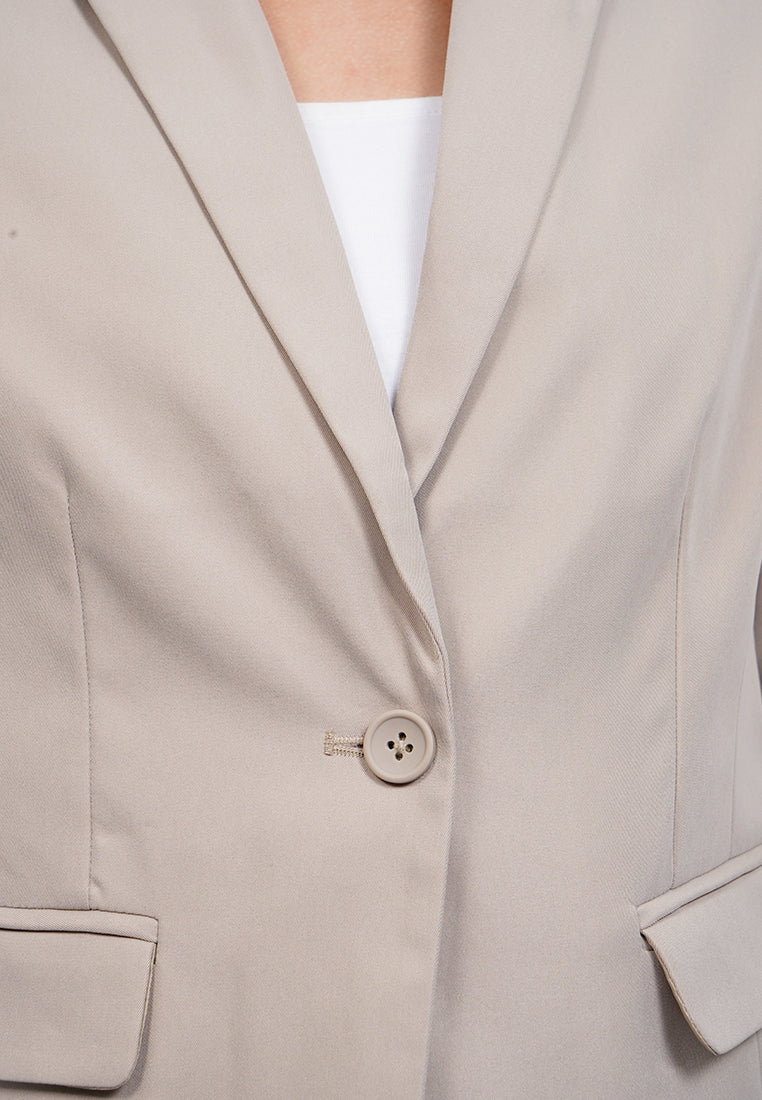 Regular Stretch Long Sleeve Blazer