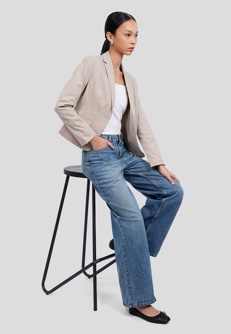 Regular Stretch Long Sleeve Blazer
