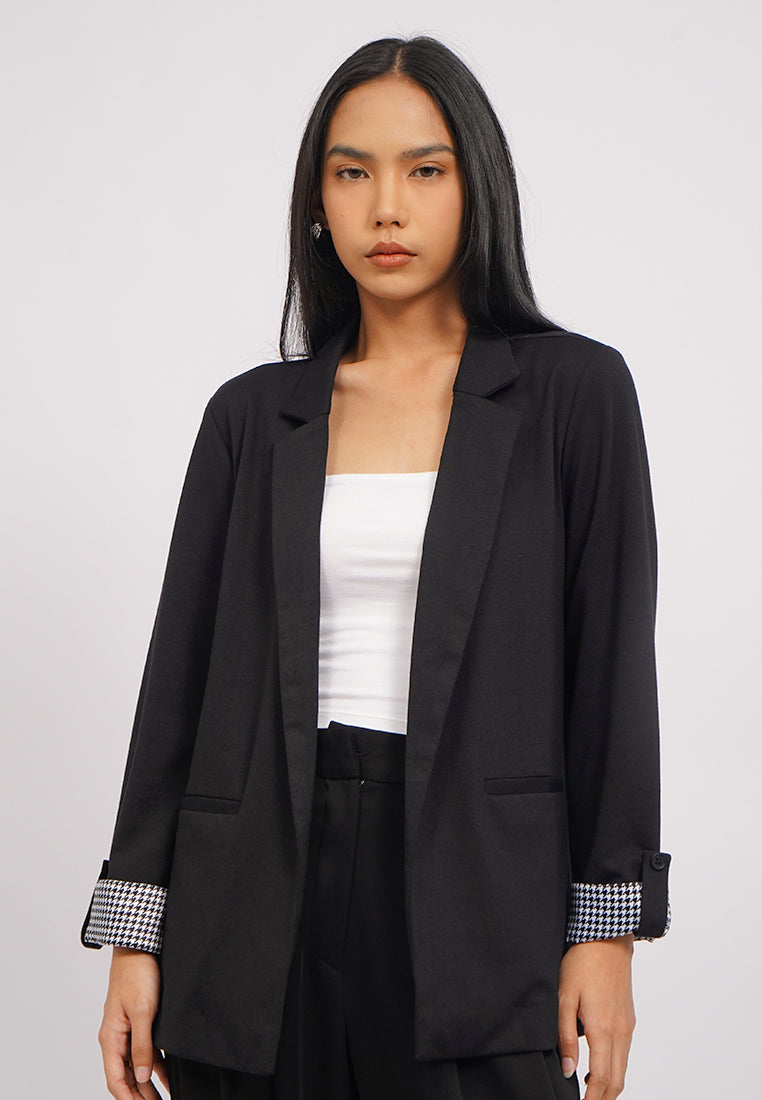 Regular Fit Roll Up Sleeve Blazer