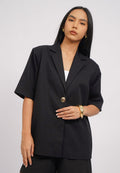 Oversized Short Sleeve Blazer