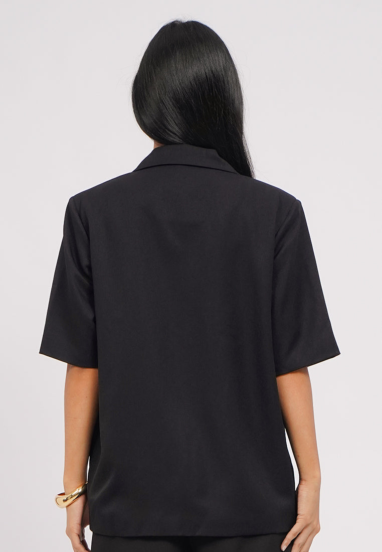 Oversized Short Sleeve Blazer