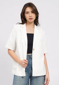 Oversized Short Sleeve Blazer