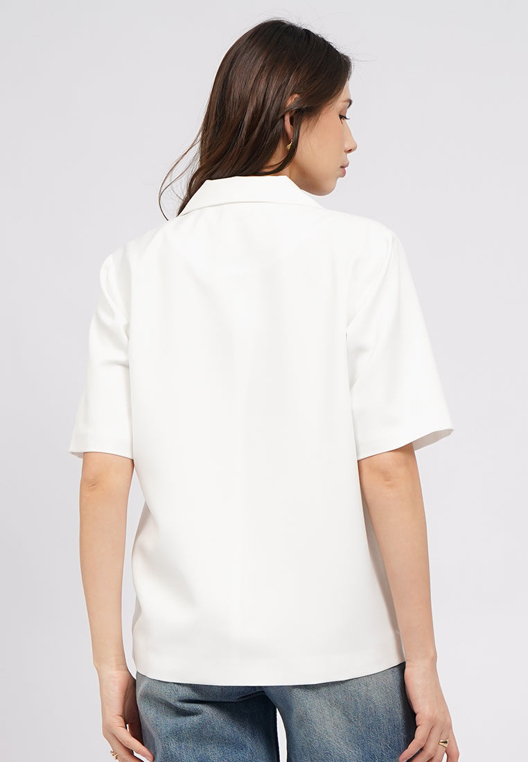 Oversized Short Sleeve Blazer