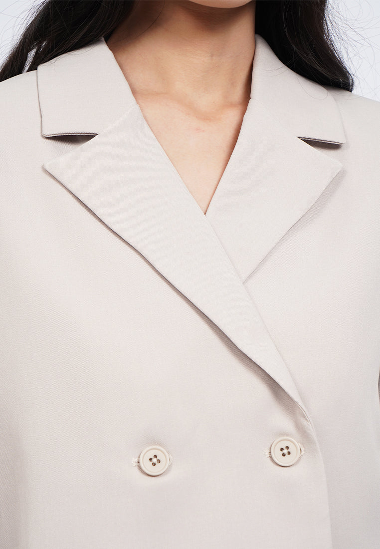 Double Breasted Crop Blazer