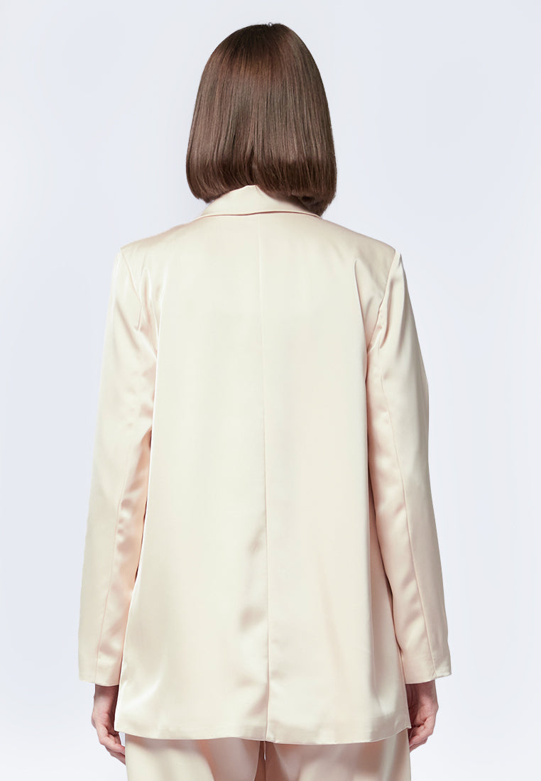 Oversized Satin Blazer