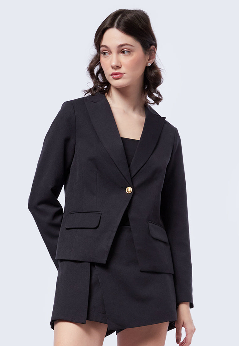 Regular Fit Double Pocket Blazer