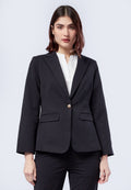 Slim Fit Blazer with Gold Button