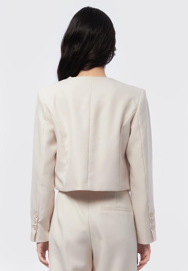 Long Sleeve Cropped Blazer