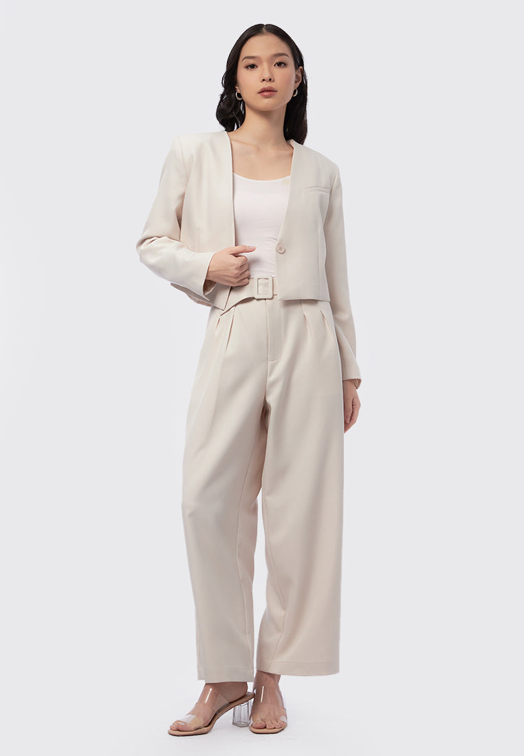 Long Sleeve Cropped Blazer