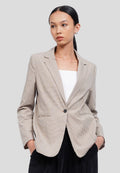 Houndstooth Oversized Blazer