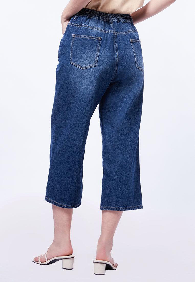 Regular Fit Denim Cullotes