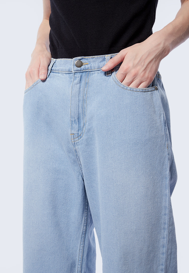 Regular Fit Denim Culottes