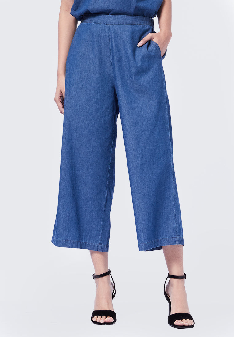 Elasticated Denim Culottes