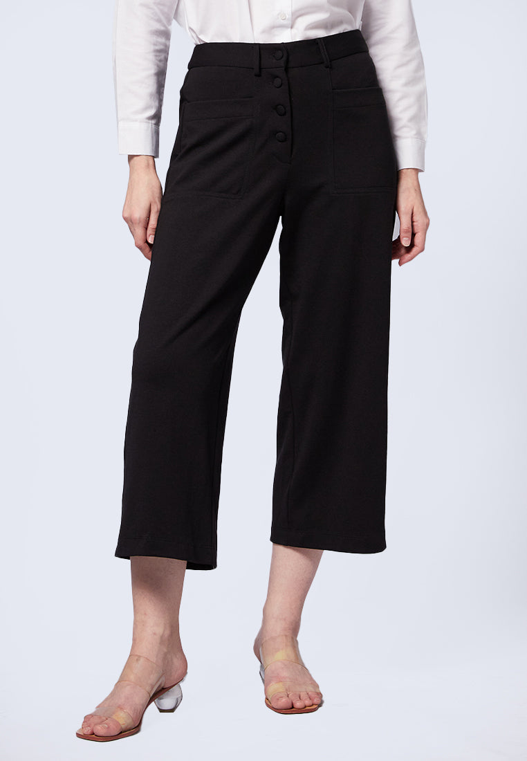Button Up Culotte with Pocket