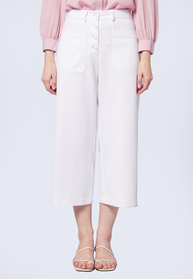 Button Up Culotte with Pocket