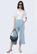 Regular Fit Crinkle Culottes