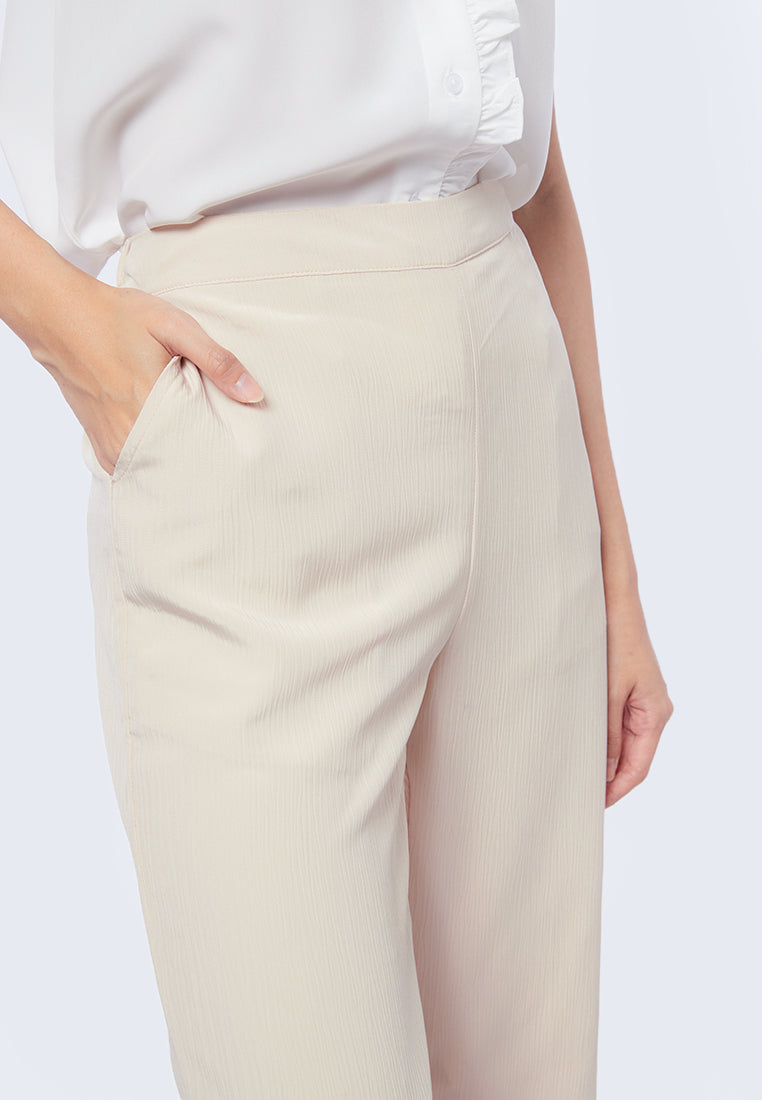 Regular Fit Crinkle Culottes