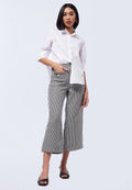 Houndstooth Tweed Cullotte Pants