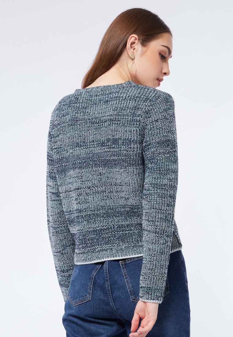 Multicolor Long Sleeve Cardigan