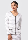 Long Sleeve Tweed Cardigan