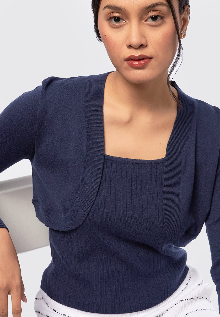 Soft Knit Long Sleeve Cardigan