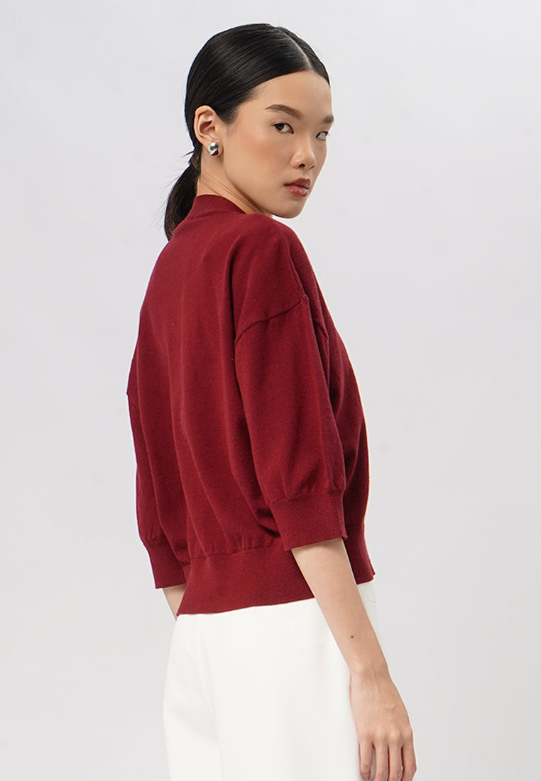Knit Cardigan with Fancy Button