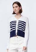 Long Sleeve Stripes Cardigan