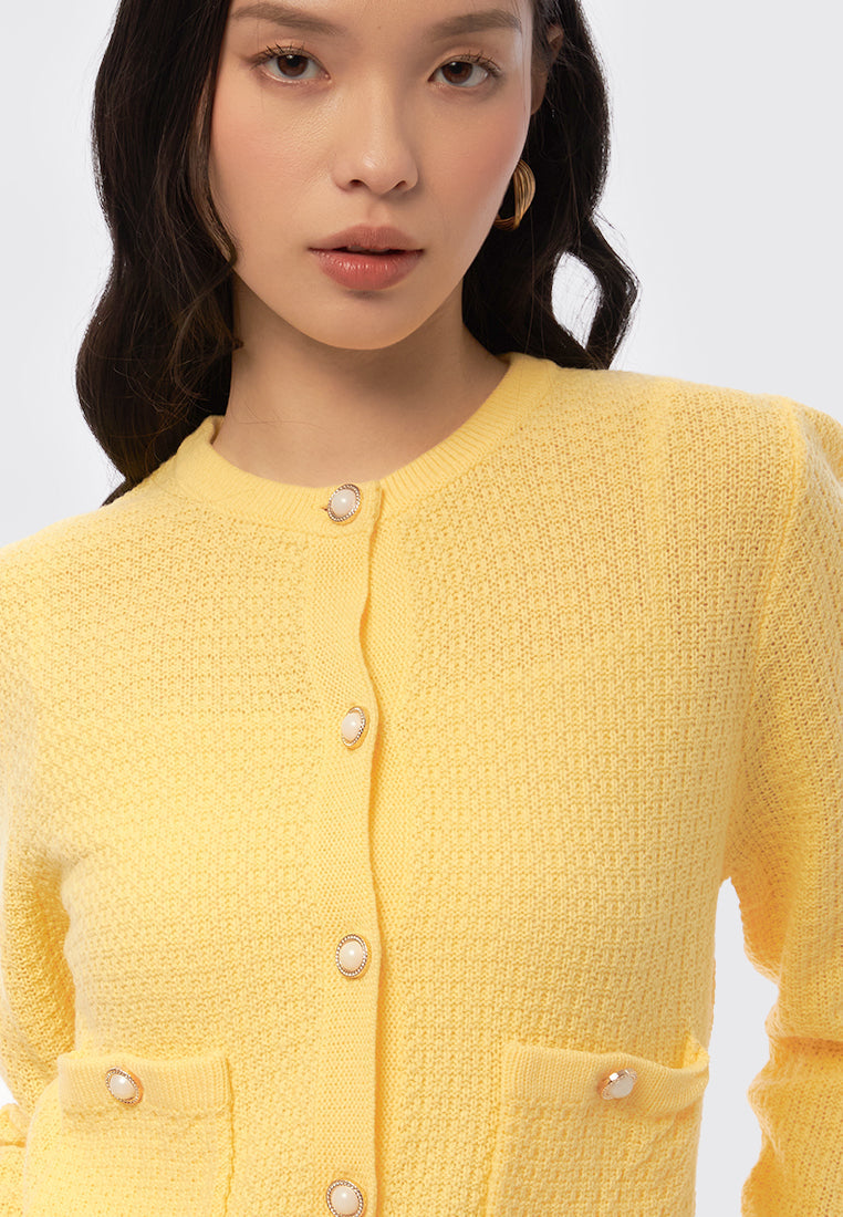 Long Sleeve Buttoned Cardigan