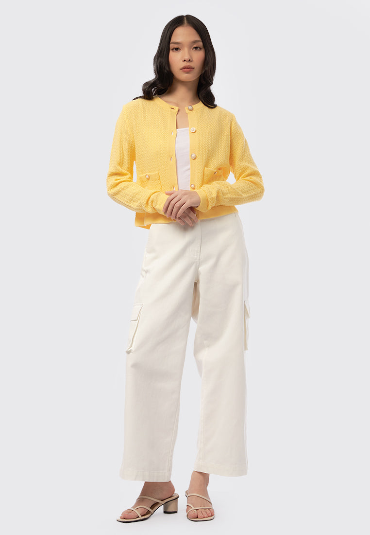 Long Sleeve Buttoned Cardigan