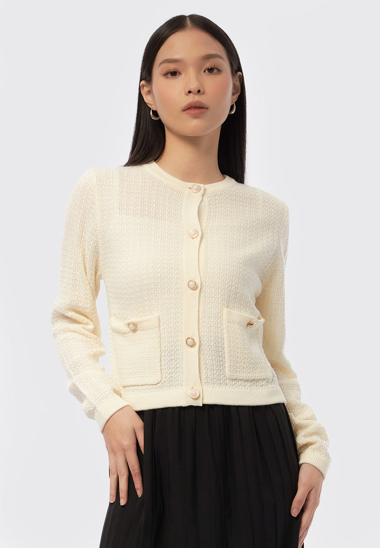 Long Sleeve Buttoned Cardigan