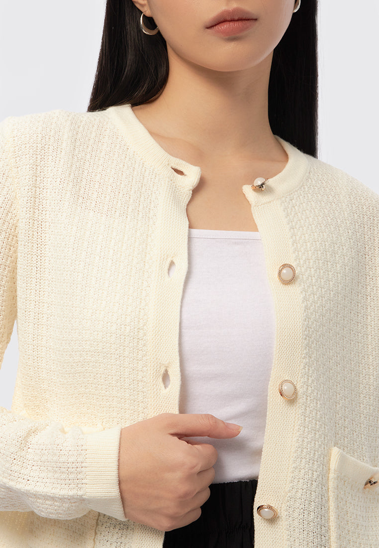 Long Sleeve Buttoned Cardigan