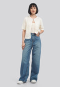 Short Sleeve Cropped Knit Cardigan