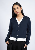 Colorblock V-Neck Cardigan